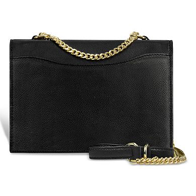 Champs Gala Collection Leather Crossbody Clutch