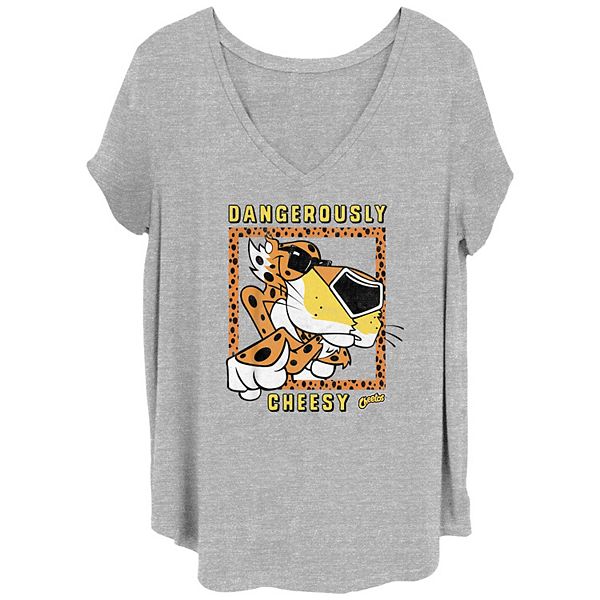 Juniors' Plus Size Cheetos Chester Cheetah Dangerously Cheesy Frame V ...