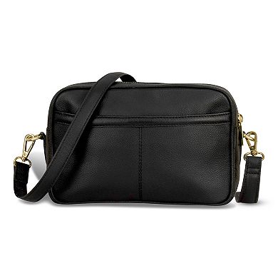 Champs Gala Collection Leather Double-Zip Shoulder Bag