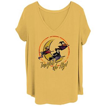 Juniors' Plus Size Hocus Pocus Sanderson Sisters Flying Graphic Tee