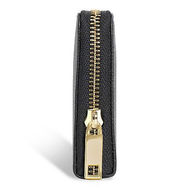 Champs Gala Collection Leather Zippered Clutch