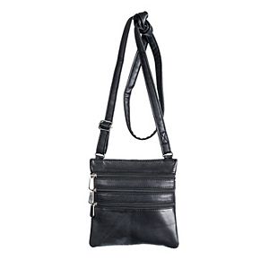 Women's Genuine Leather Crossbody Bag – Flap Over With Magnetic Closure, Adjustable Strap, Multiple Pockets