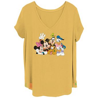 Disney's Mickey Mouse Juniors' Plus Size Classic Characters Graphic Tee