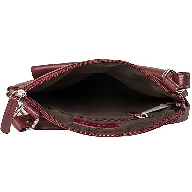 Champs Ultimate Organizer Leather RFID-Blocking Crossbody Bag