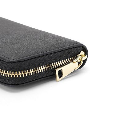Champs RFID Zip-Around Wallet