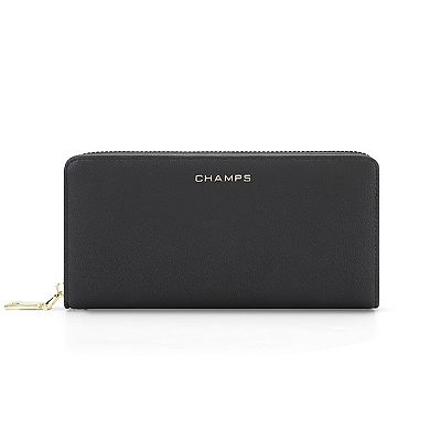 Champs RFID Zip-Around Wallet