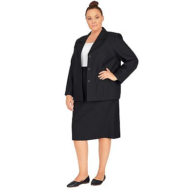 Plus Size Alfred Dunner Chic Button-Front Jacket