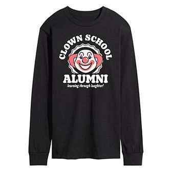Men's Clown School Alumni Long Sleeve Graphic Tee