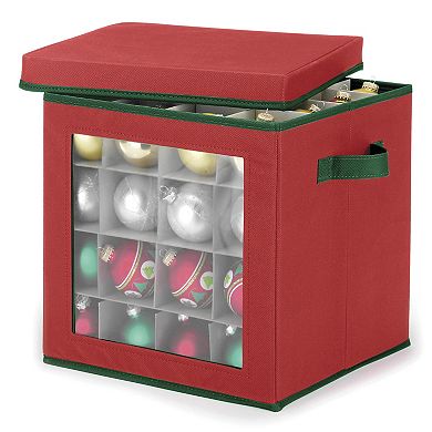 Whitmor 64 Count Christmas Ornament Storage Cube