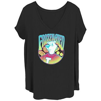 Juniors' Plus Size ICEE Neon Polar Bear Face Logo Graphic Tee
