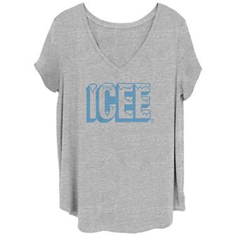 Juniors' Plus Size Icee Snowcapped Light Blue Graphic Tee