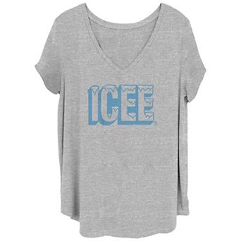 Juniors' Plus Size Icee Snowcapped Light Blue Graphic Tee