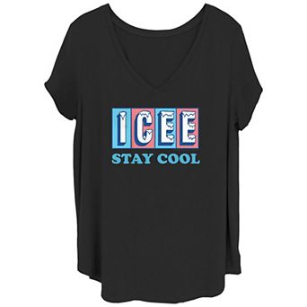 Juniors' Plus Size Icee Logo Stay Cool Graphic Tee