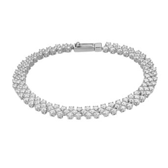 Sterling Silver Cubic Zirconia Tennis Bracelet