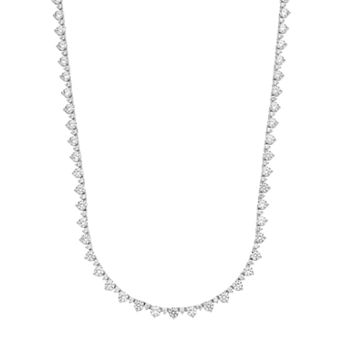 Sterling Silver & Clear Cubic Zirconia Accent Necklace