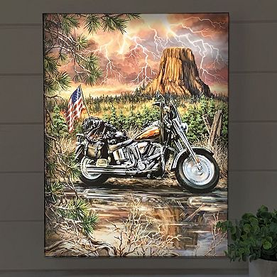 Brown and Green Open Road Wall Art Decor 18" x 24"