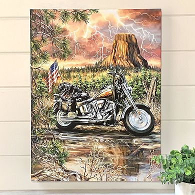 Brown and Green Open Road Wall Art Decor 18" x 24"