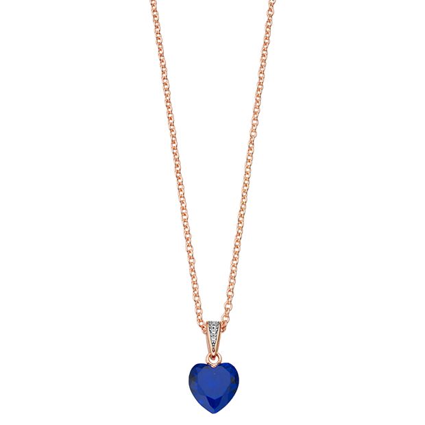 Kohls rose gold on sale necklace