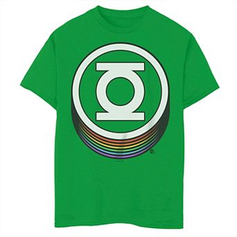 Boys 8-20 Green Lantern Drop Shadow Logo Tee