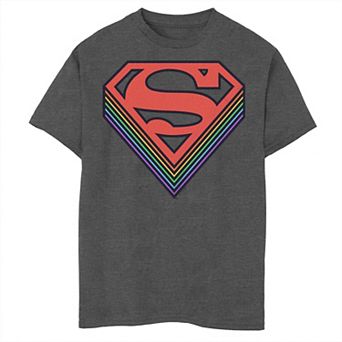 Boys 8-20 Superman Drop Shadow Emblem Tee