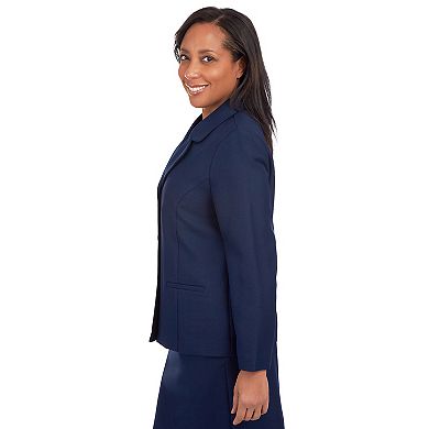 Petite Alfred Dunner Chic Button-Front Jacket