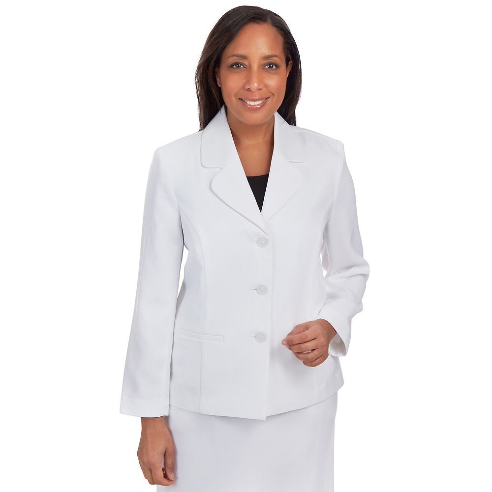 Alfred Dunner Petite Veneto Valley Sequin Boucle Jacket 12P