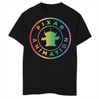 Disney / Pixar's Toy Story Alien Boys 8-20 Pixar Animation Rainbow Graphic Tee