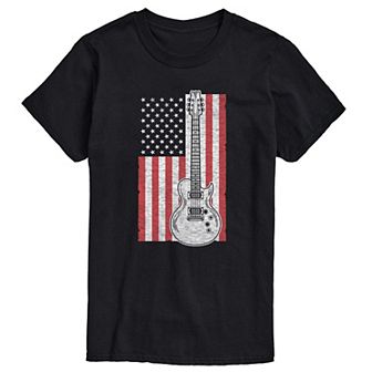 Men's USA Flag Guitar Graphic Tee