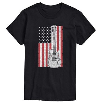 Men's USA Flag Guitar Graphic Tee
