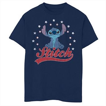 Boys Lilo & Stitch Americana Stitch Portrait Graphic Tee