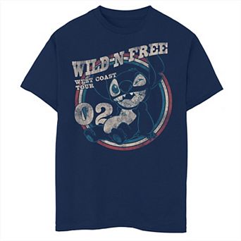 Boys Lilo & Stitch Wild 'N Free Stitch Americana Graphic Tee