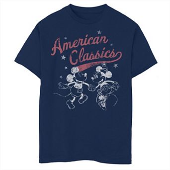 Disney's Mickey & Minnie Boys 8-20 American Classics Graphic Tee