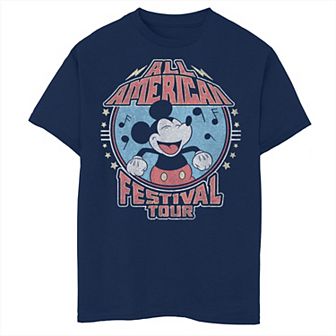 Disney's Mickey Mouse Boys 8-20 All American Festival Tour Graphic Tee