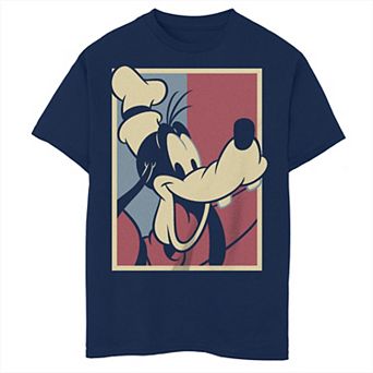 Disney's Classic Goofy Boys 8-20 Red White & Blue Box Graphic Tee