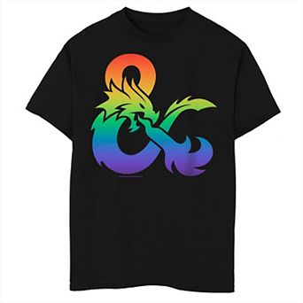 Boys 8-20 Dungeons & Dragons Gradient Rainbow Logo Graphic Tee