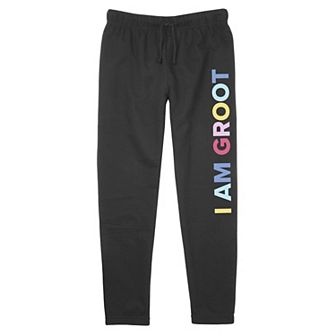 Juniors' Marvel Guardians Of The Galaxy Sideways "I Am Groot" Lightweight Joggers