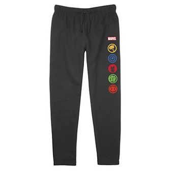 Juniors' Marvel The Avengers Superheroes Stacked Logos Lightweight Joggers