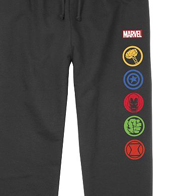 Juniors' Marvel The Avengers Superheroes Stacked Logos Lightweight Joggers