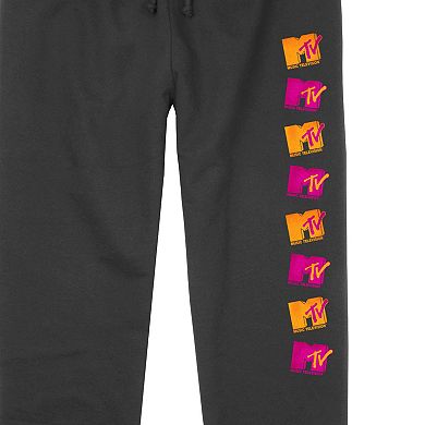 Juniors' MTV Multicolor Print Lightweight Joggers