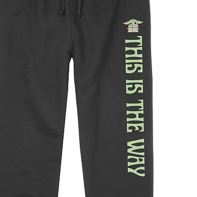 Juniors' Star Wars The Mandalorian Grogu This Is The Way Lightweight Joggers