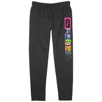 Juniors' Star Wars The Mandalorian Mando And Grogu Lightweight Joggers