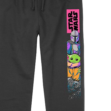 Juniors' Star Wars The Mandalorian Mando And Grogu Lightweight Joggers