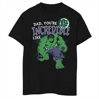 Boys 8-20 Marvel Hulk Incredible Dad Father's Day Graphic Tee