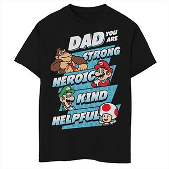 Boys 8-20 Nintendo Super Mario Dad You Are Graphic Tee