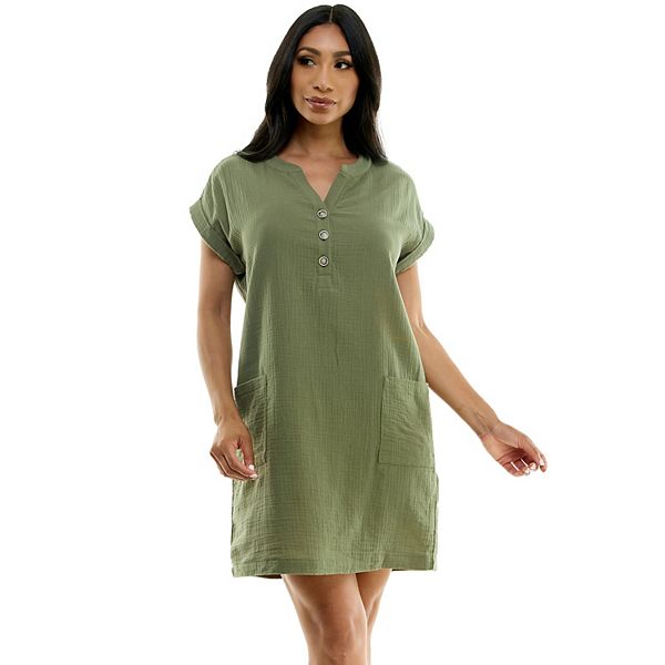 Women's Luxology Drop Sleeve Shirtdress