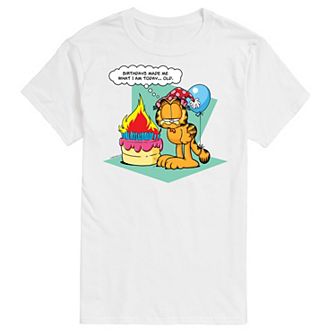 Men's Garfield Birthdays Make Me Old Graphic Tee