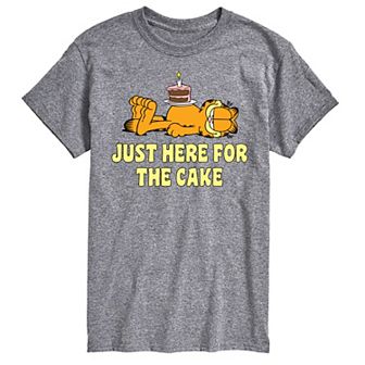 Men's Garfield Just Here For Cake Graphic Tee