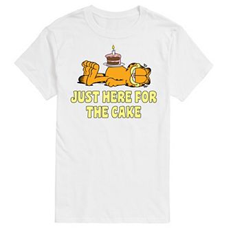 Men's Garfield Just Here For Cake Graphic Tee