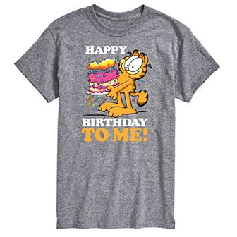 Men's Garfield Happy Birthday To me Graphic Tee