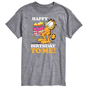 Men's Garfield Happy Birthday To me Graphic Tee